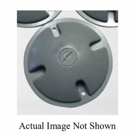 Mulberry Electrical Box Cover, Round, Die-Cast Zinc, Blank 30367